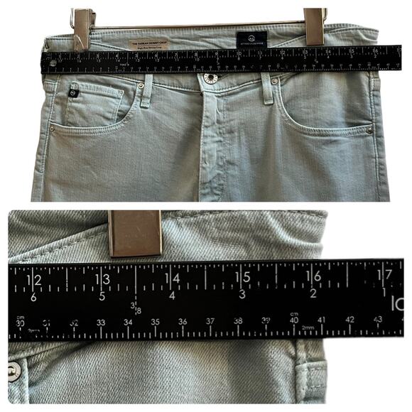 AG Adriano Goldschmied Farrah Size 31 High Rise Skinny Crop Jean 28 Inch Inseam - Picture 6 of 13